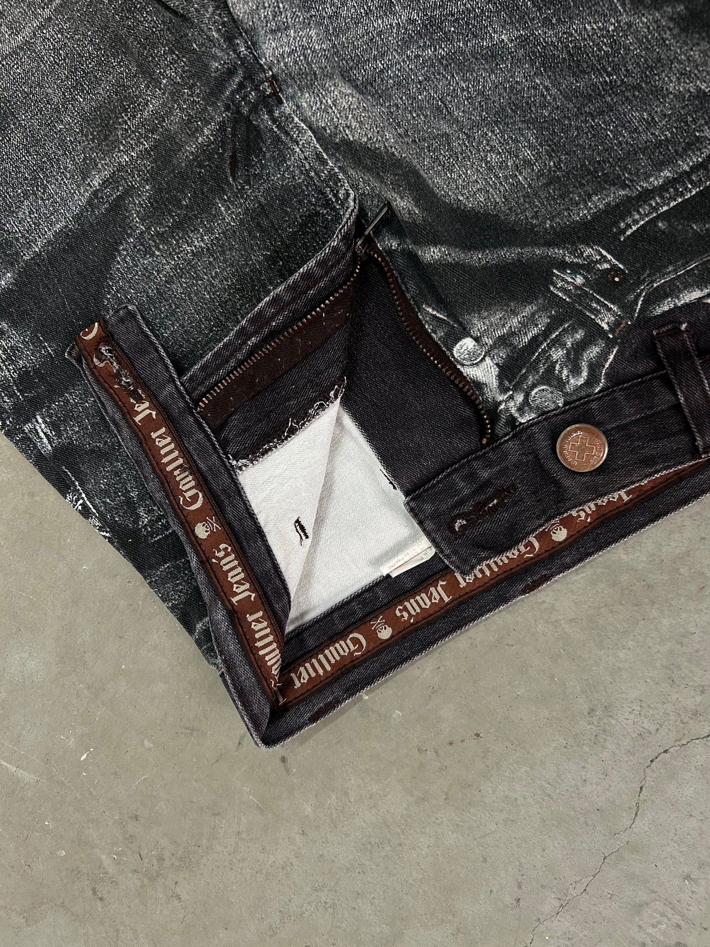 Jean Paul Gaultier 00's Printed Jeans Denim (XXS/XS)