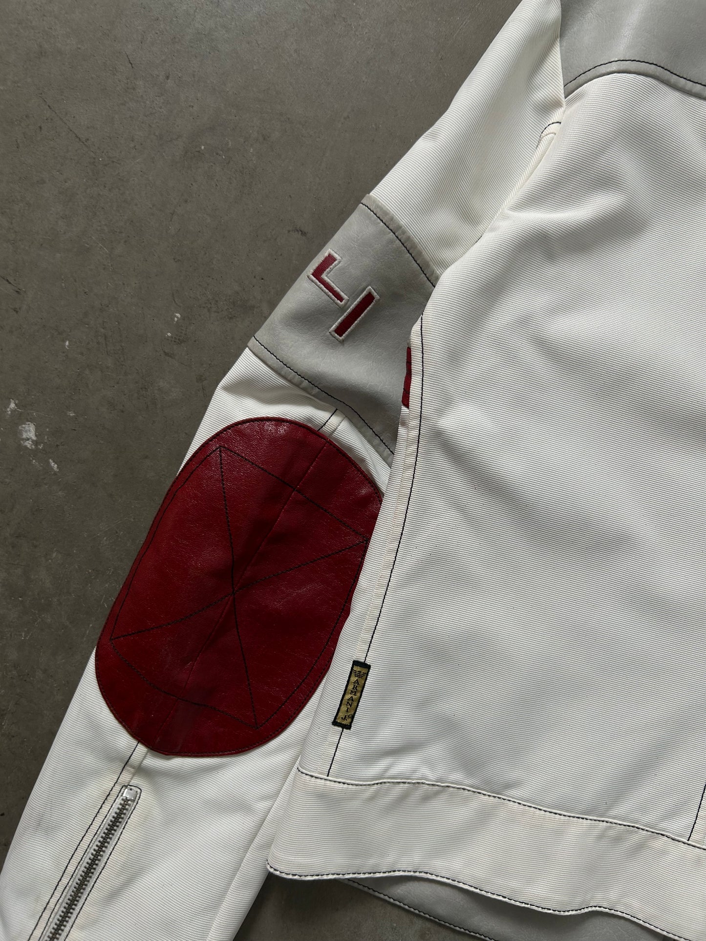 Armani Jeans Leather Racing Bike Jacket (M)