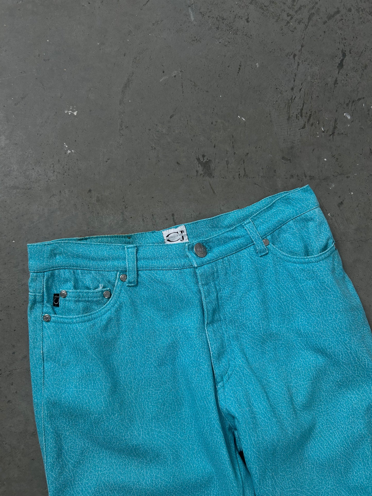 Cavalli Jeans Blue Shiny Denim (S)