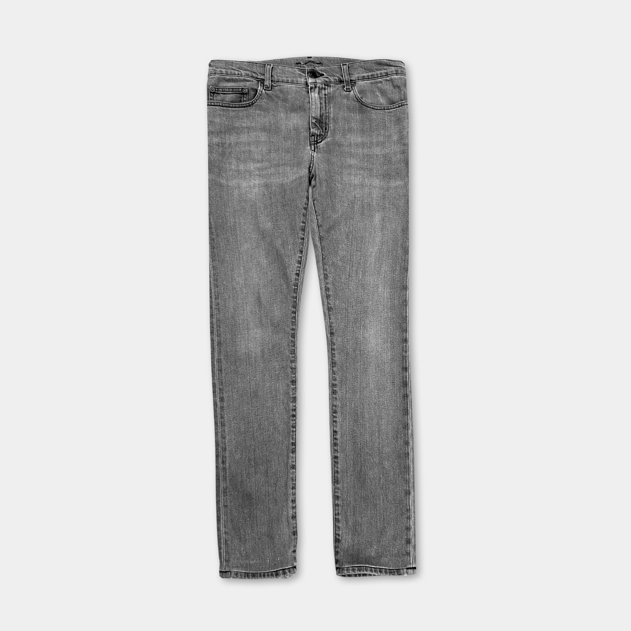 Saint Laurent Hedi Slimane2016 Grey Skinny Jeans – Yabang