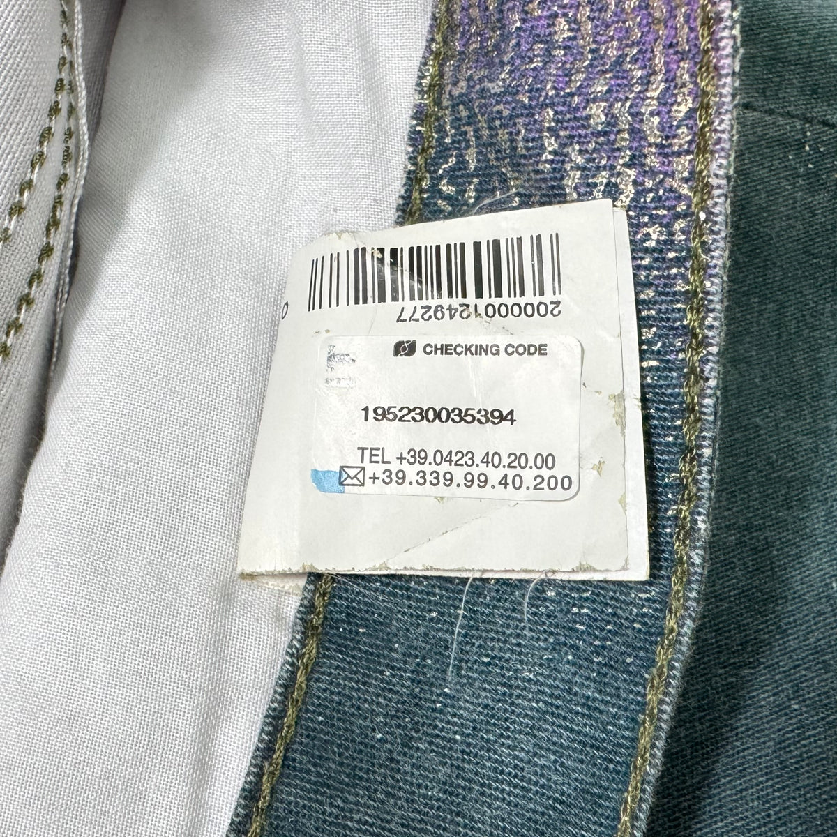 Just Cavalli Metallic Ombré Coated Denim Jeans