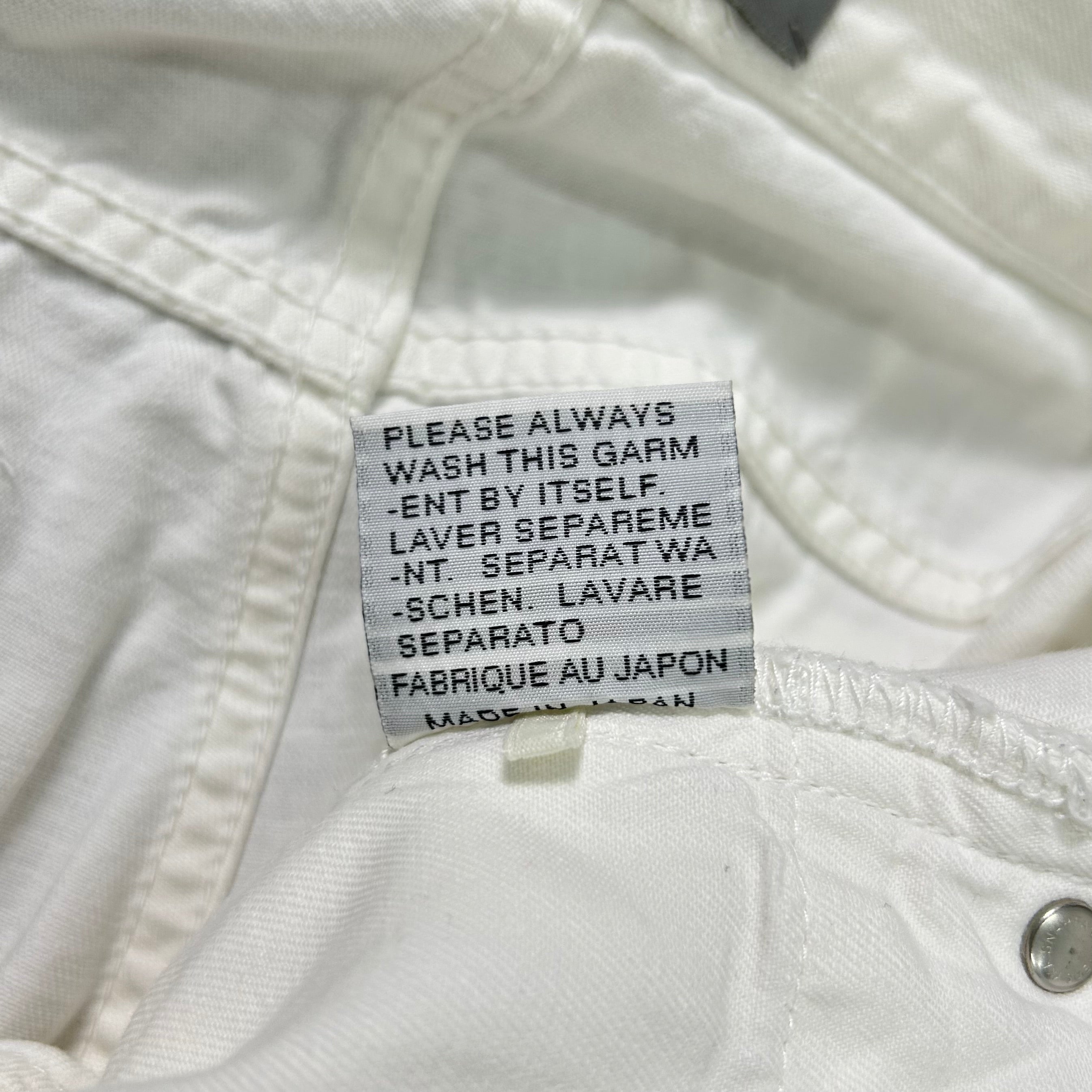 Dior Skinny White Denim Jeans