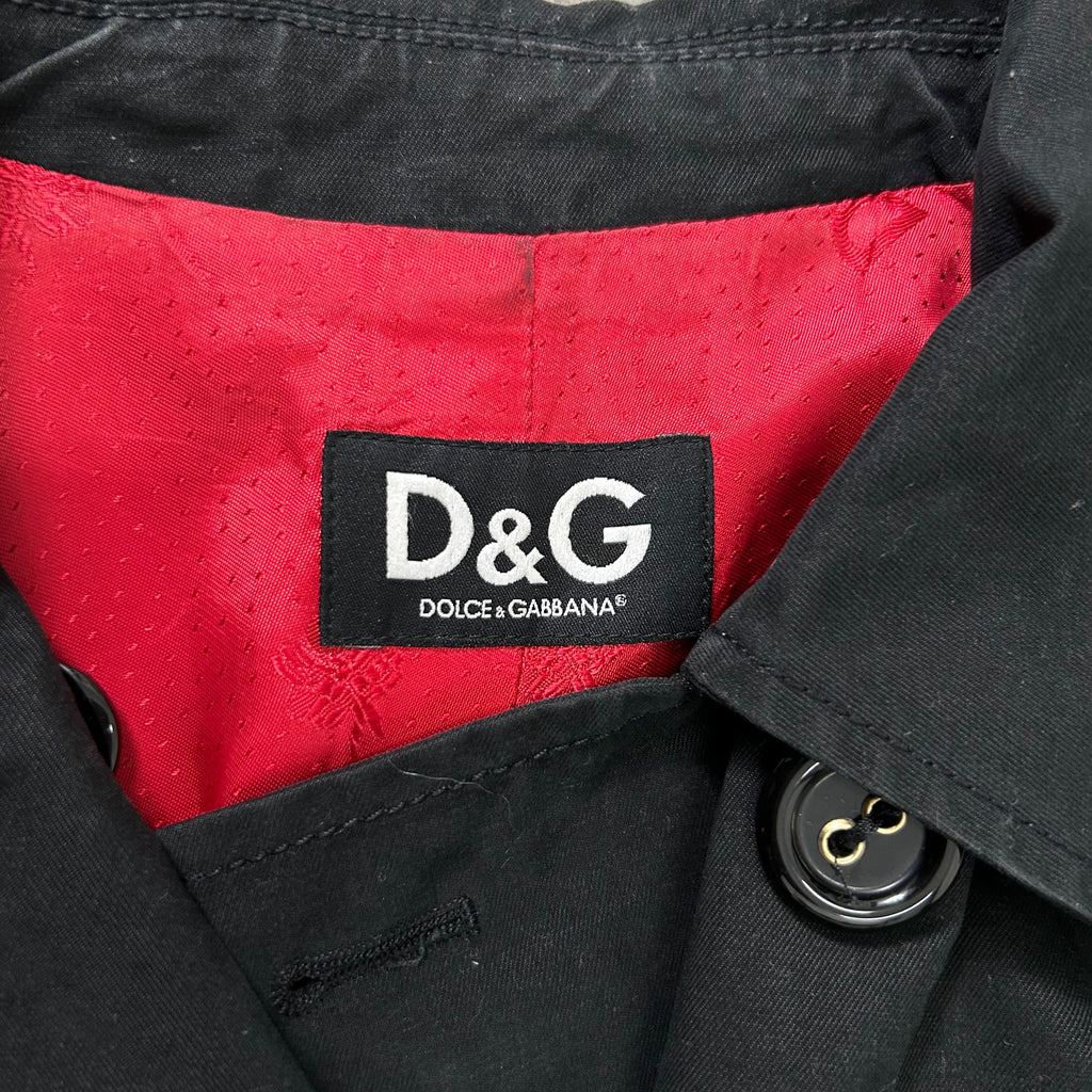 Dolce & Gabbana Black Trench Coat