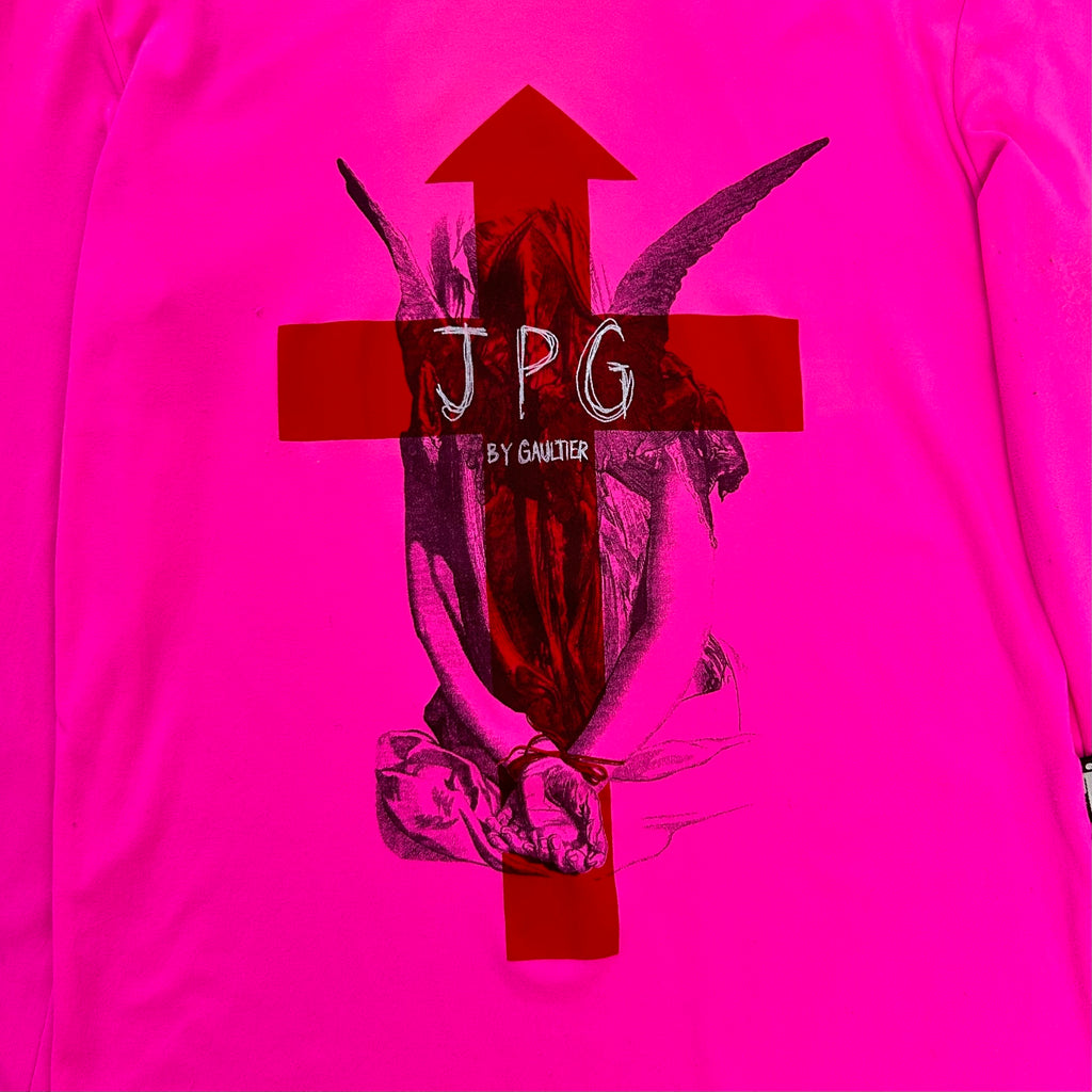 Jean Paul Gaultier 2000's Fluor Pink Stretch Longsleeve