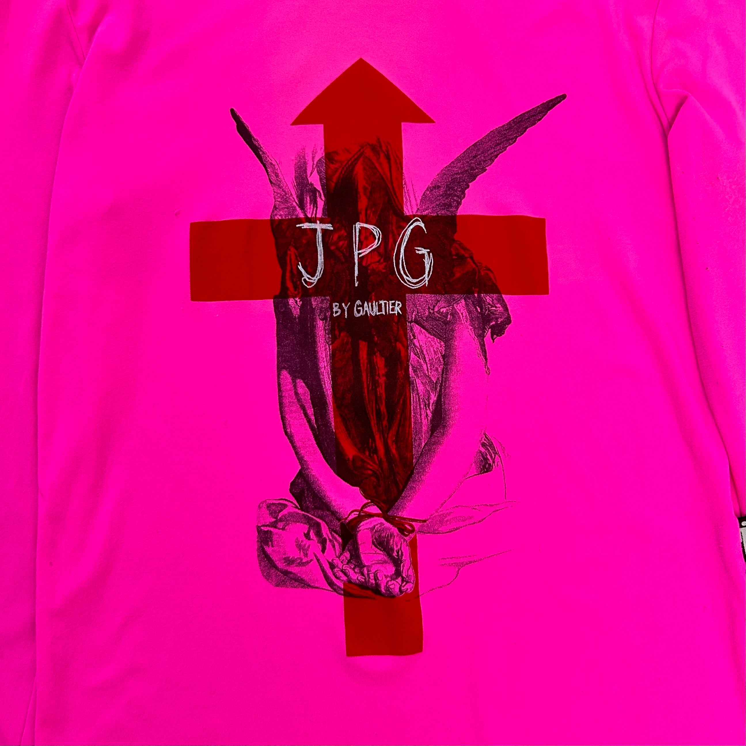 Jean Paul Gaultier 2000's Fluor Pink Stretch Longsleeve