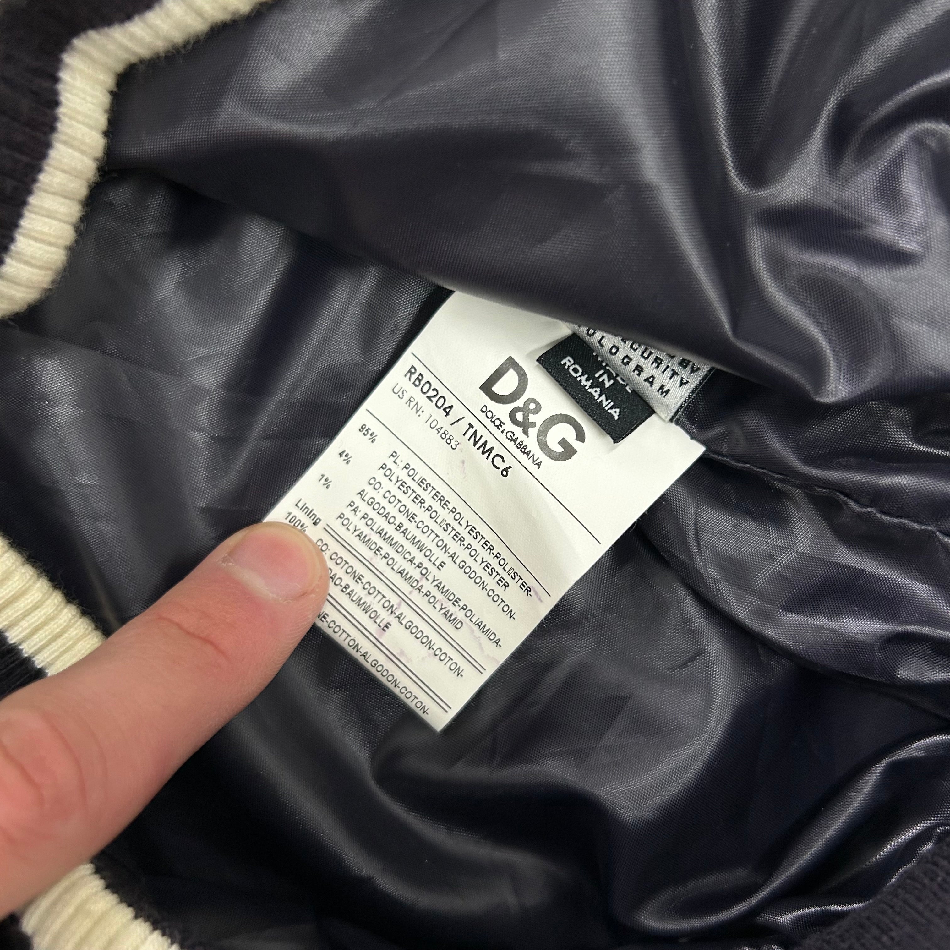 Dolce & Gabbana 2000s Sporty Purple Nylon Bomber Jacket
