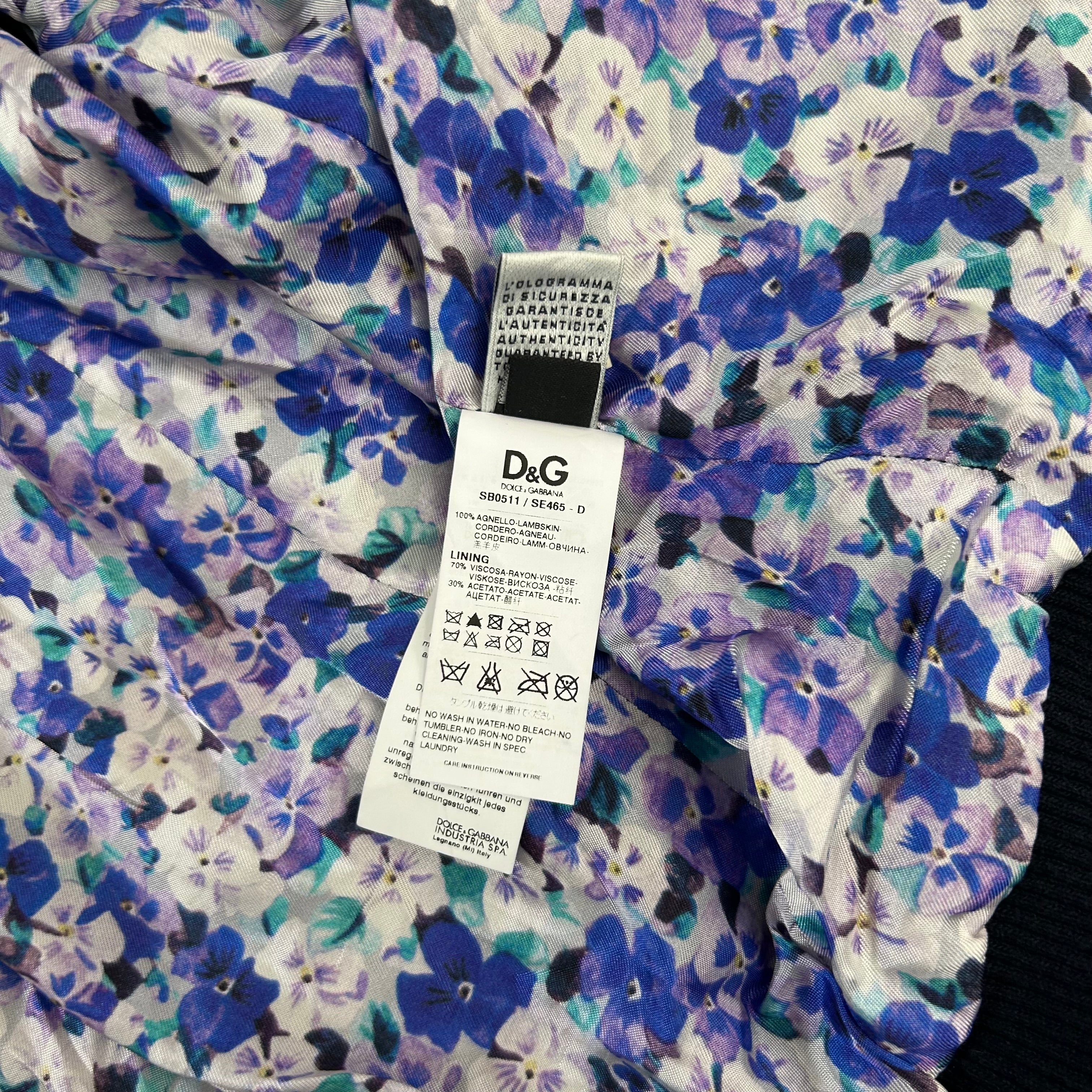 Dolce & Gabbana 2000´s Navy Suede Jacket