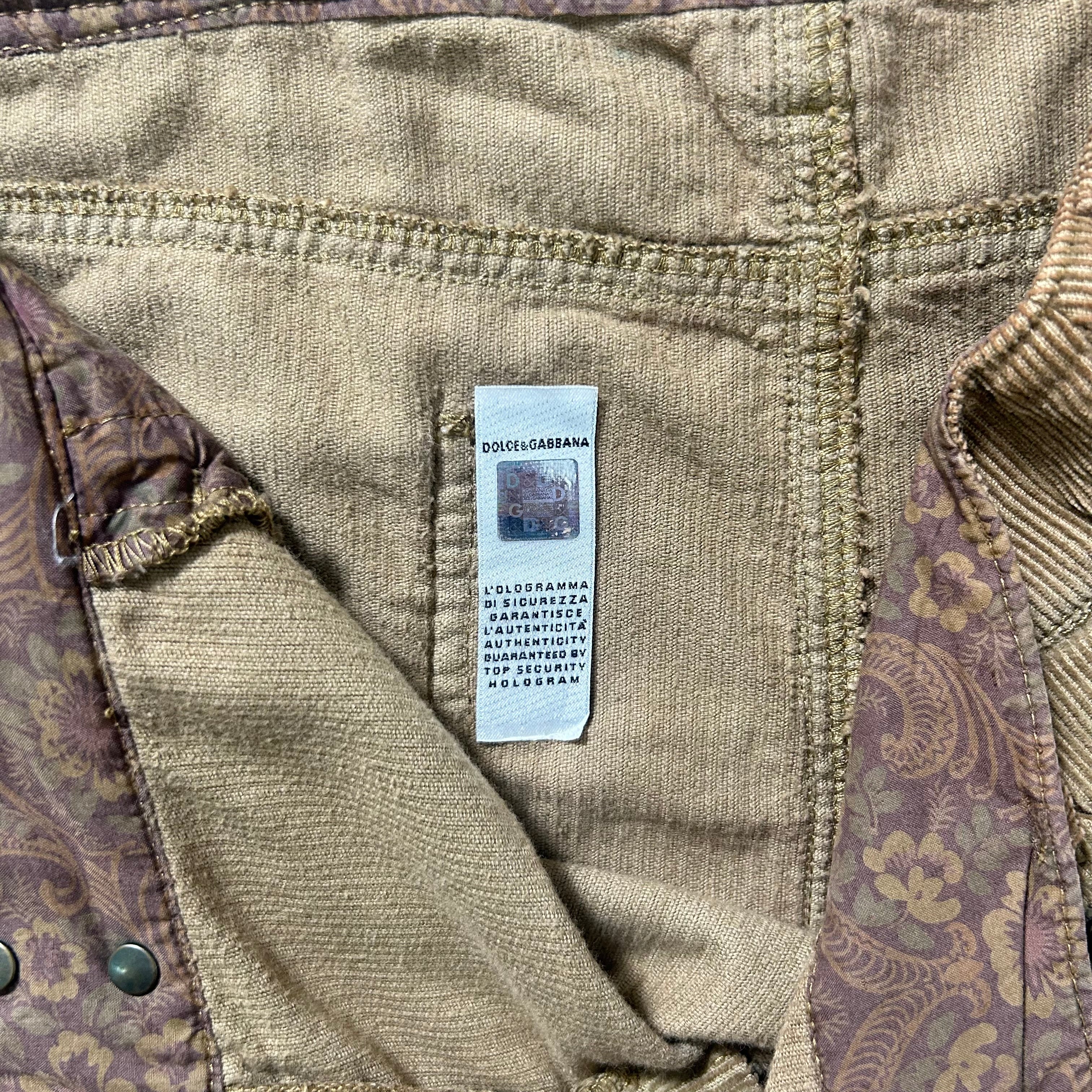 Dolce & Gabbana Corduroy Skirt