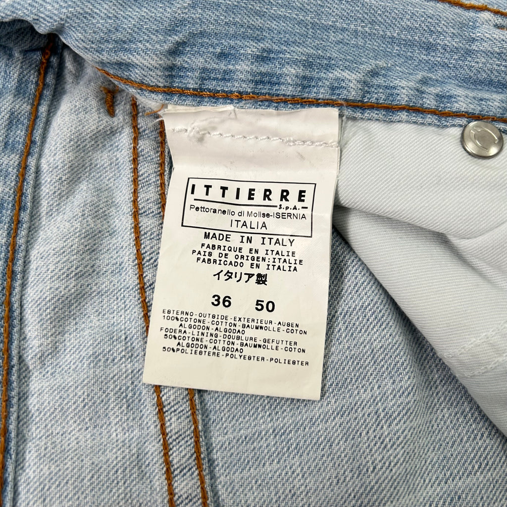 Just Cavalli Blue Wood Effect Pants