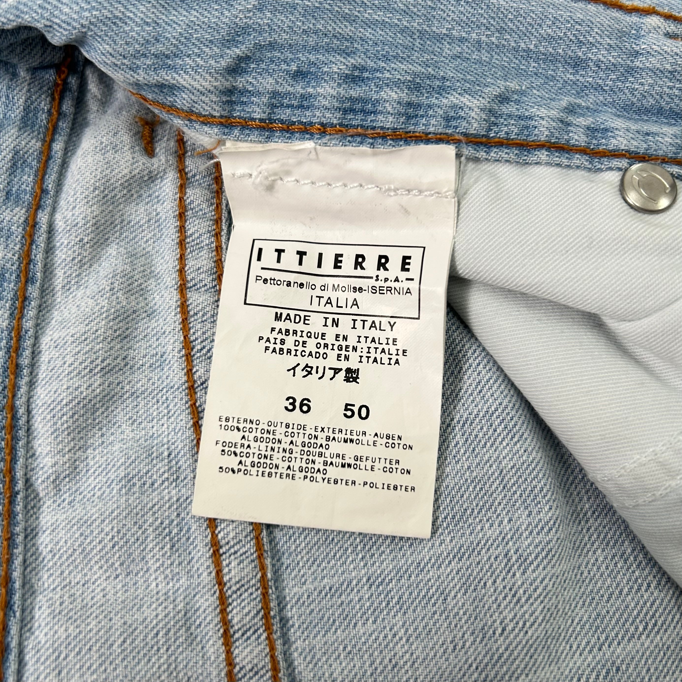 Just Cavalli Blue Wood Effect Pants