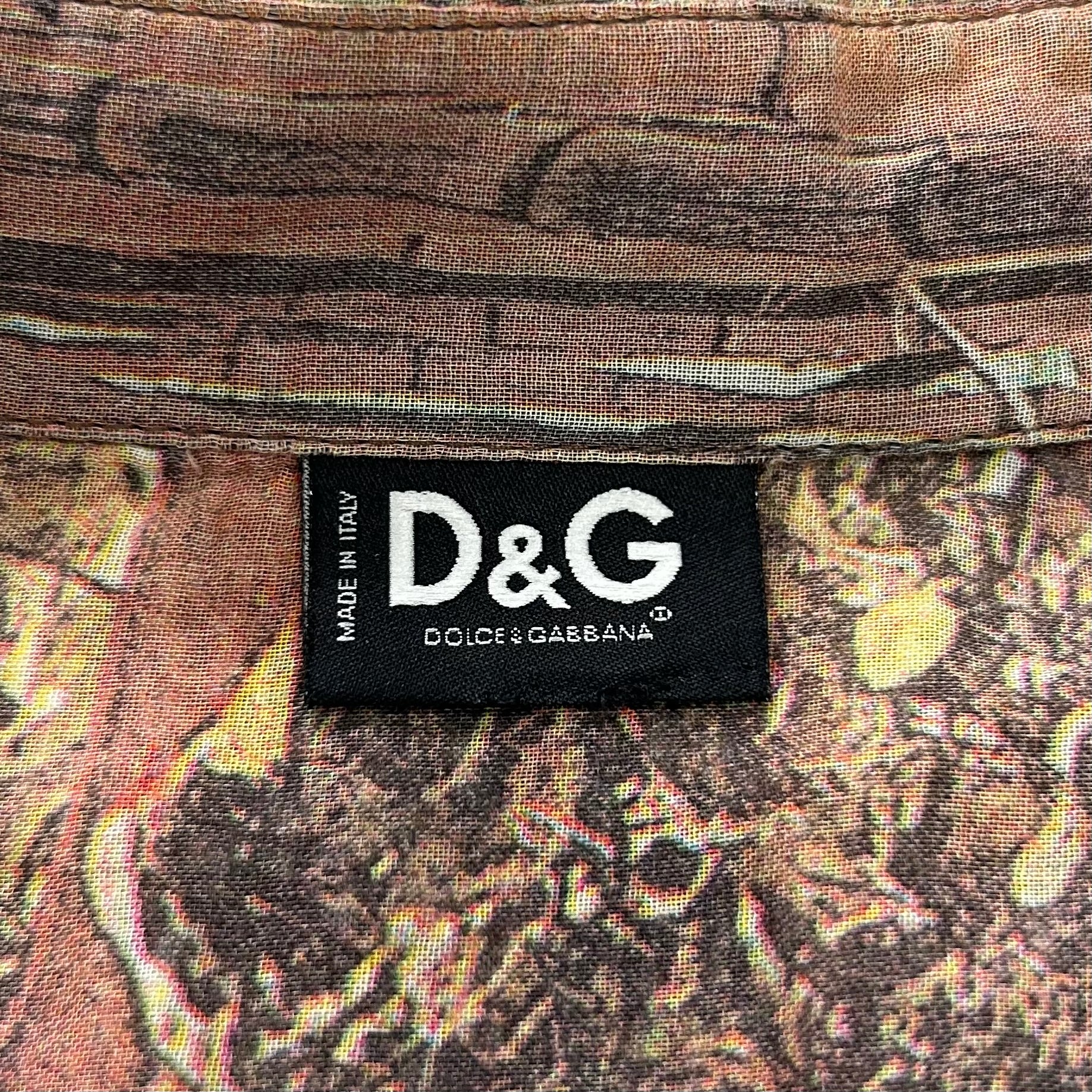 Dolce & Gabbana SS04 Bamboo Forest Print Sleeveless Shirt