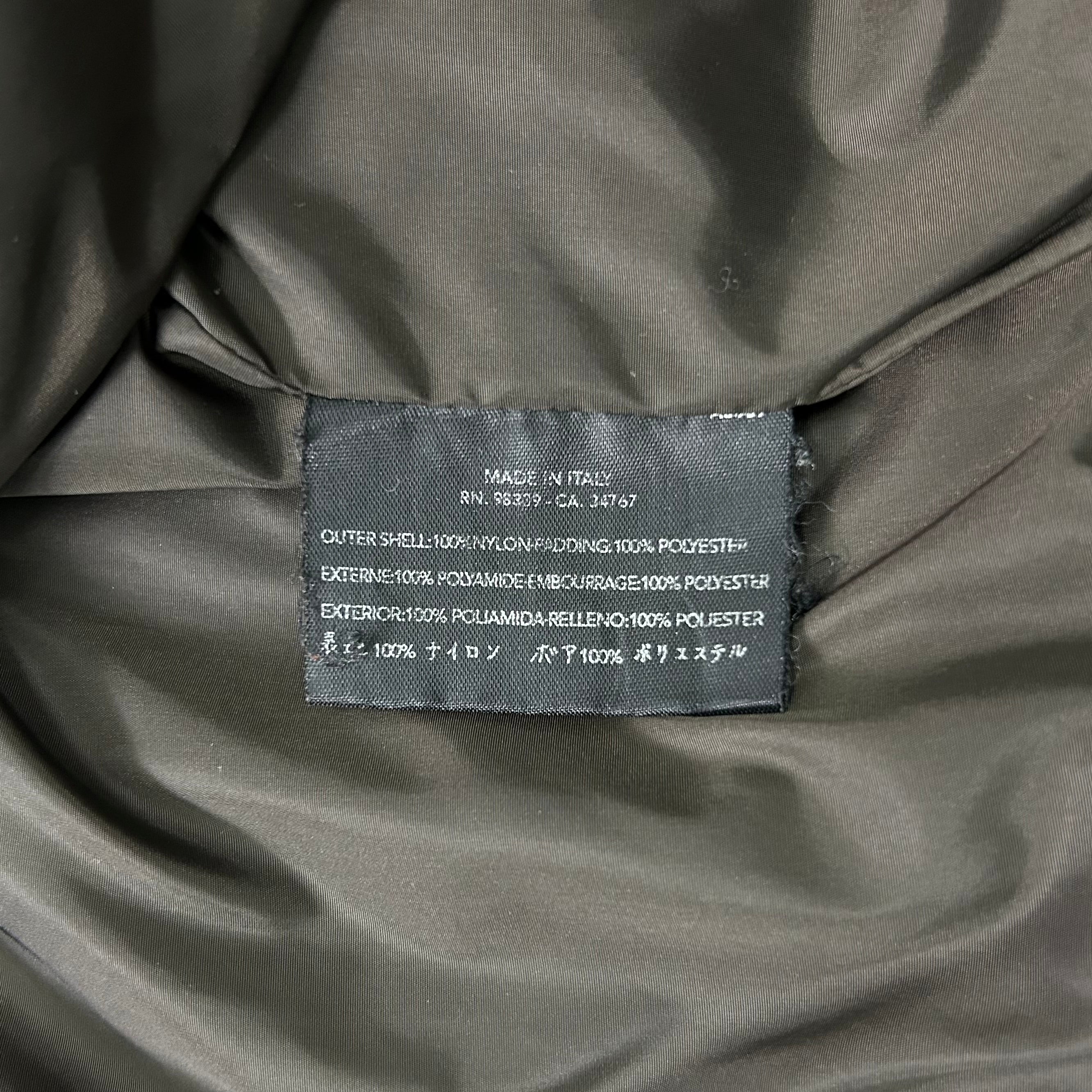 Prada Nylon Green Brown Long Coat