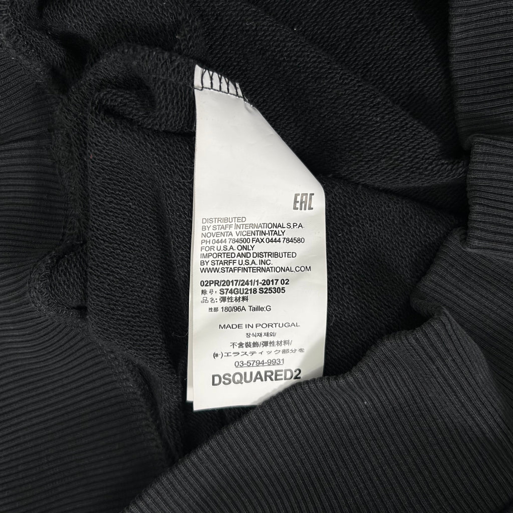 Dsquared2 Western Graphic Black Hoodie