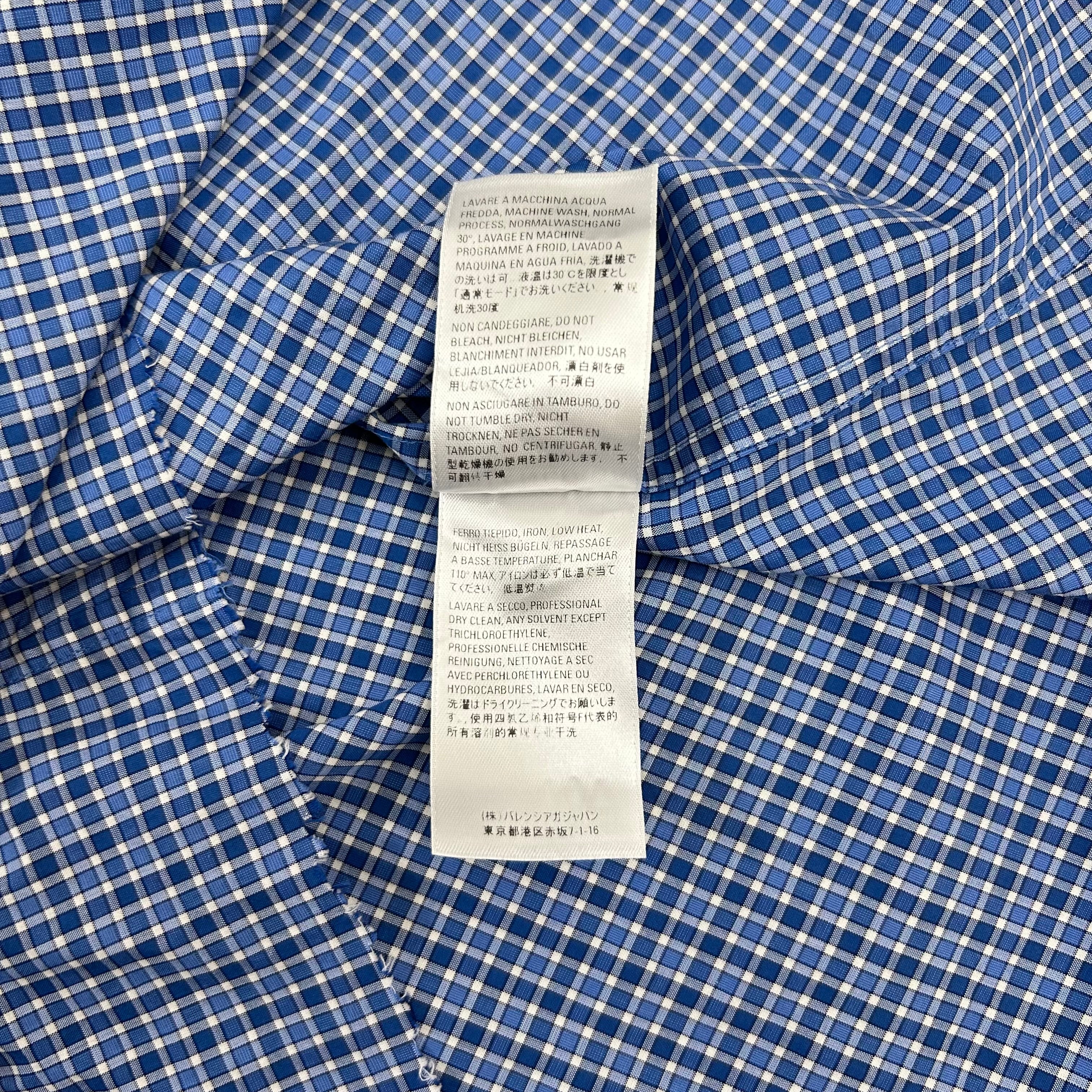 Balenciaga Hooded Checkered Shirt