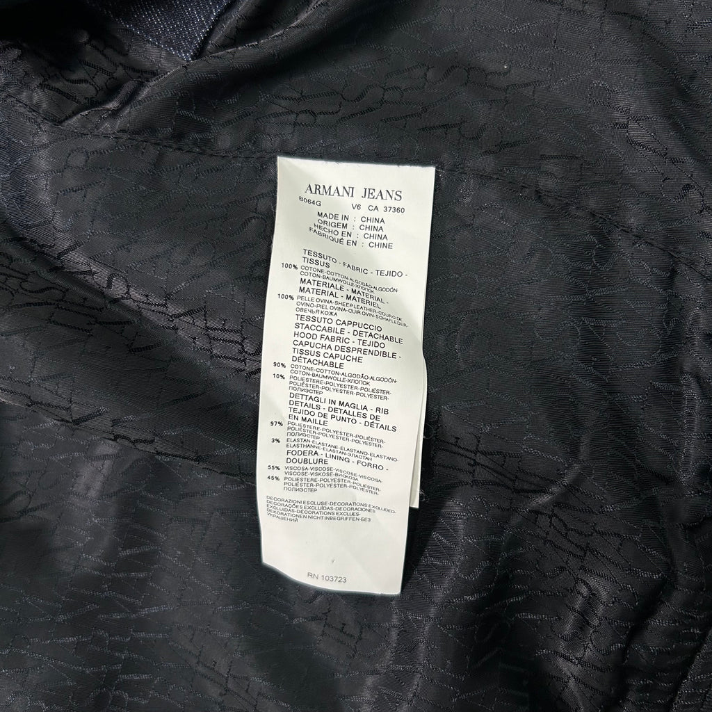 Armani Jeans Double Layer Dark Blue Denim Jacket