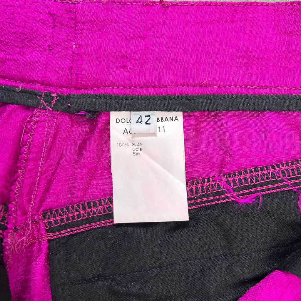 Dolce & Gabbana 2000's Pink Silk Pants