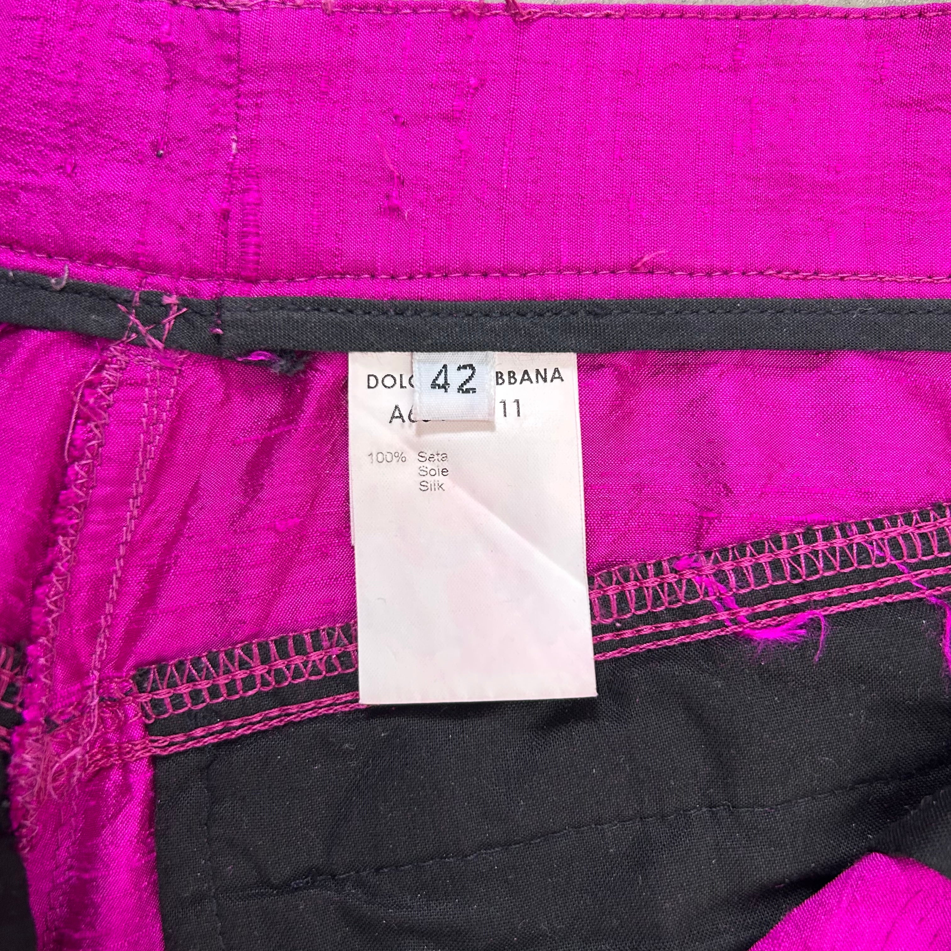 Dolce & Gabbana 2000's Pink Silk Pants