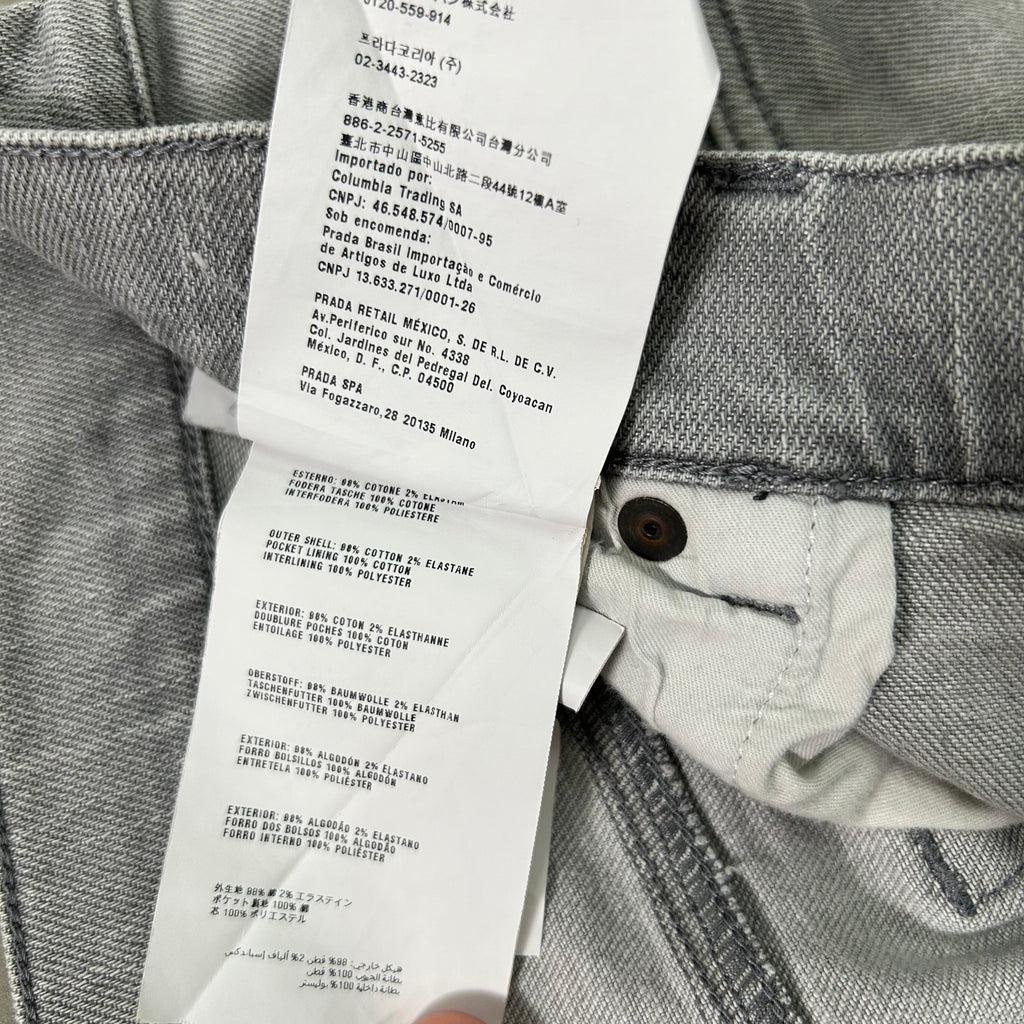 Prada Grey Skinny Jeans