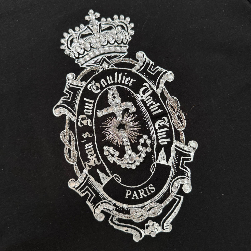 Jean Paul Gaultier Rhinestone Crest T-Shirt