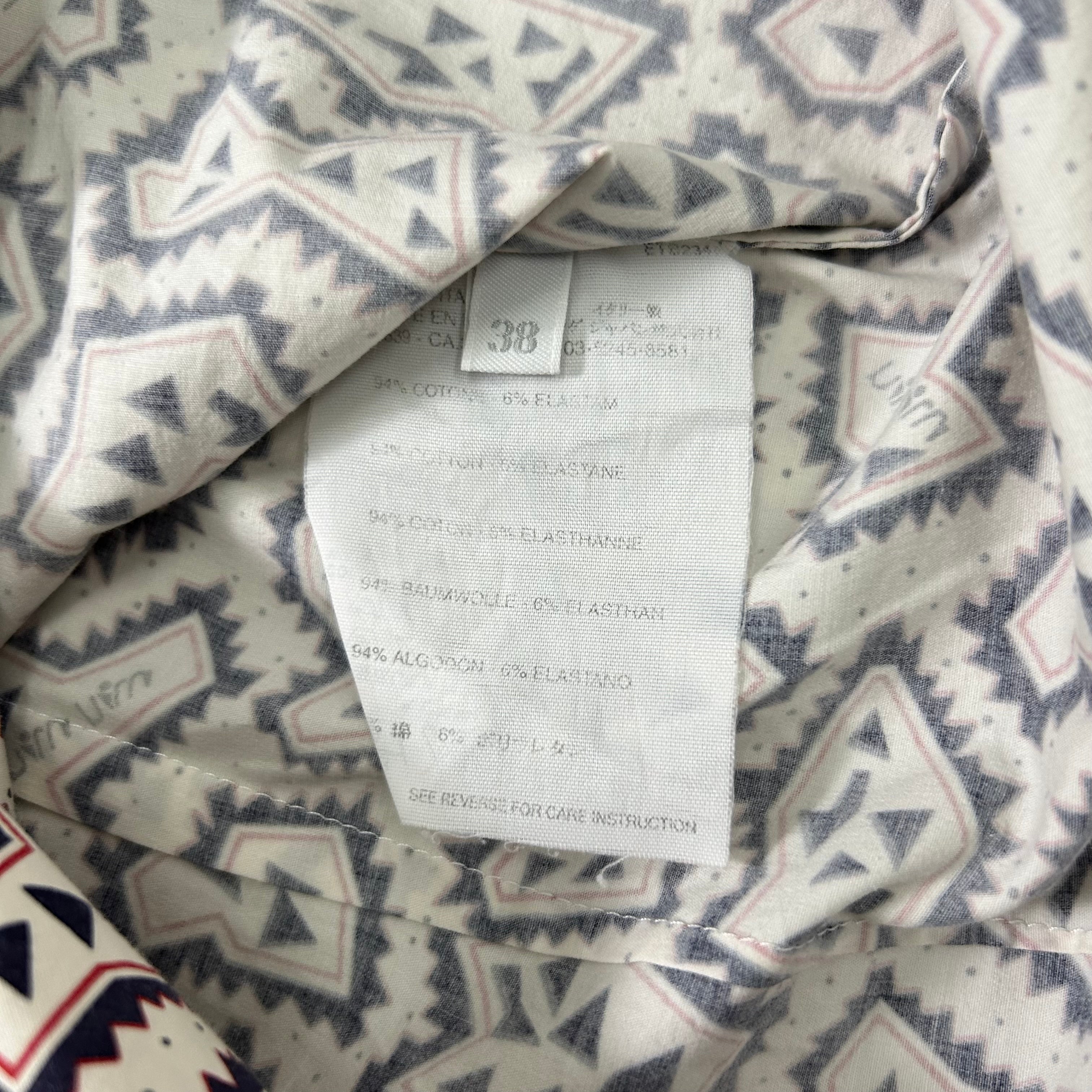 Miu Miu Geometric Pattern Printed Shirt