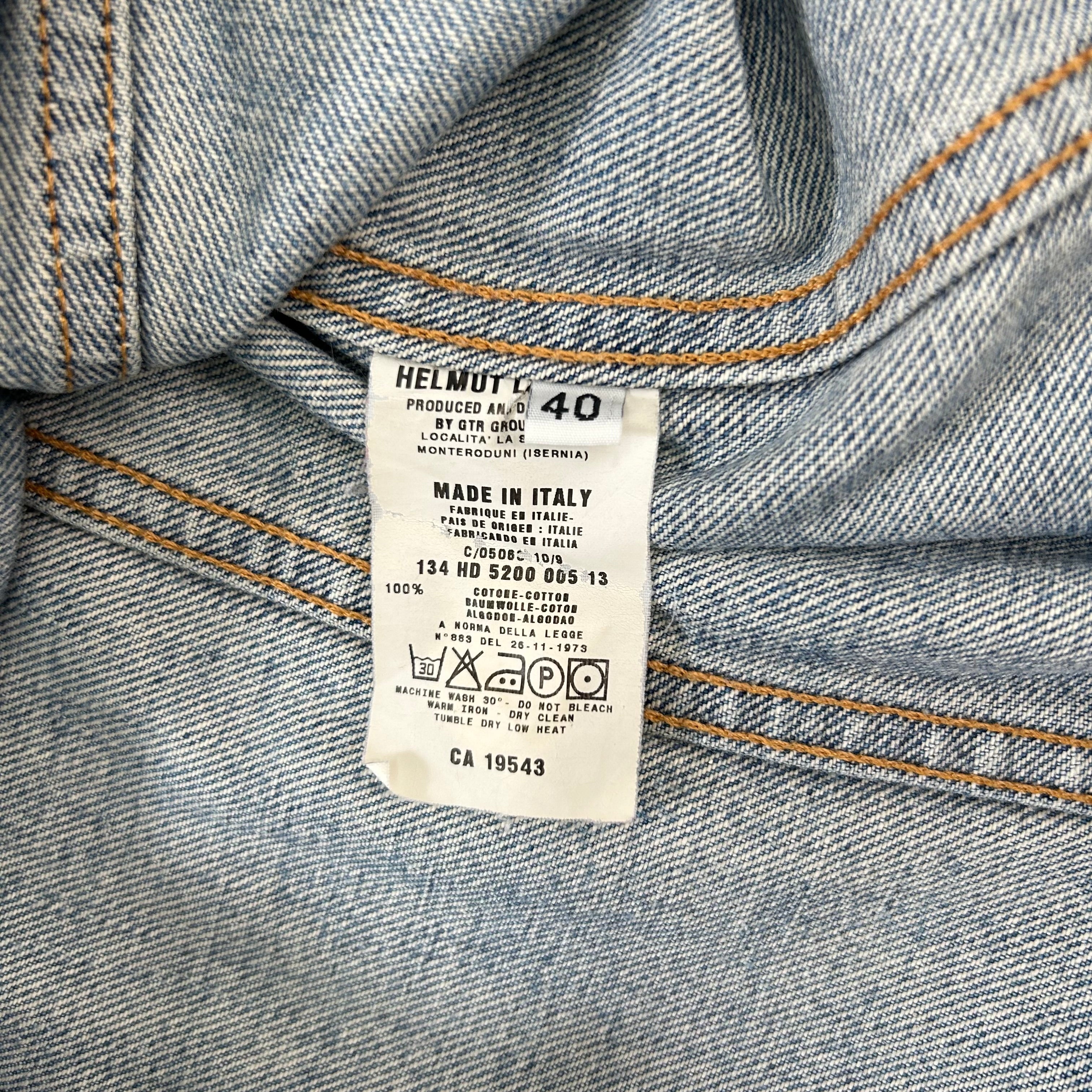 Helmut Lang Classic Light Blue Denim Jacket