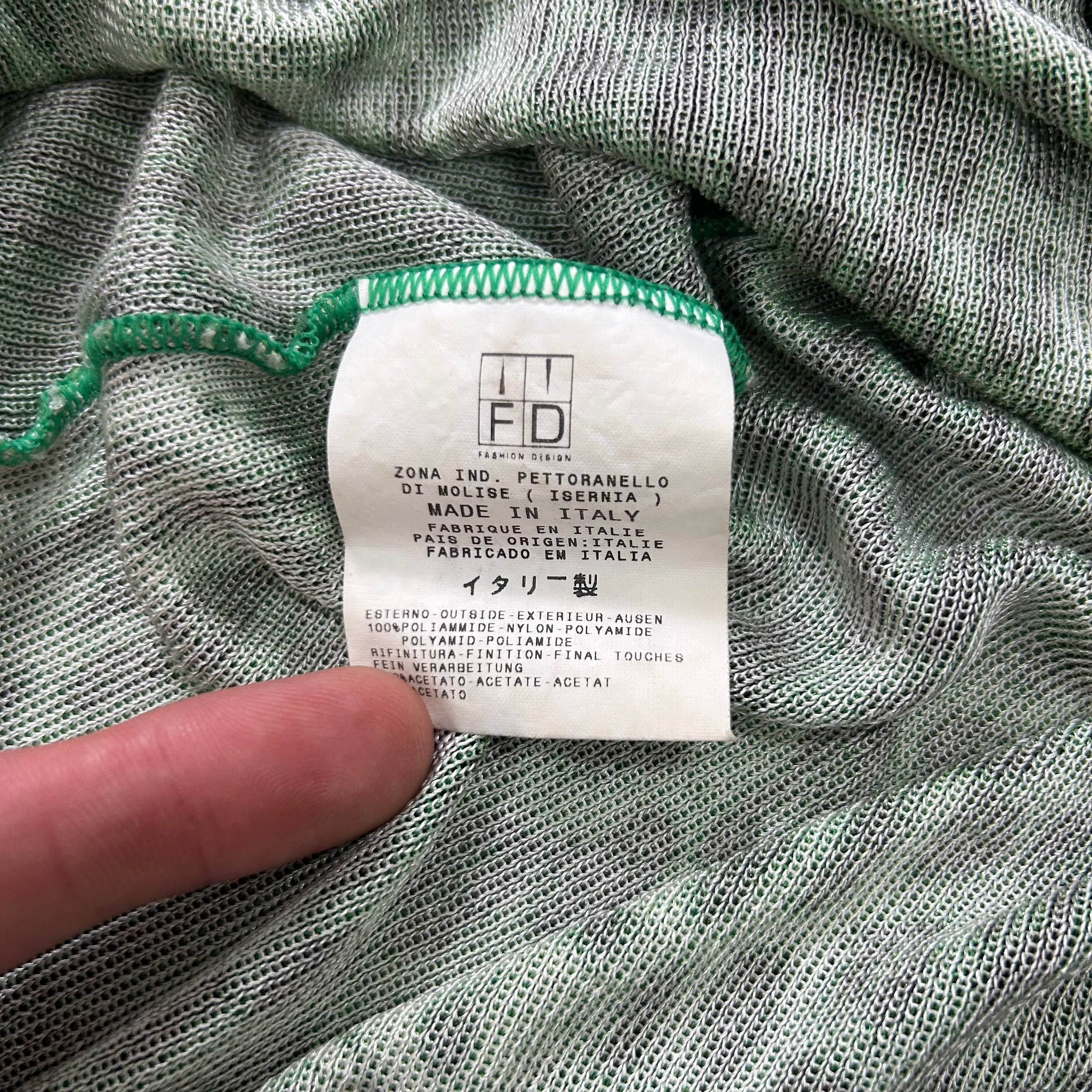 Just Cavalli 2000s Green Cheetah Print Top