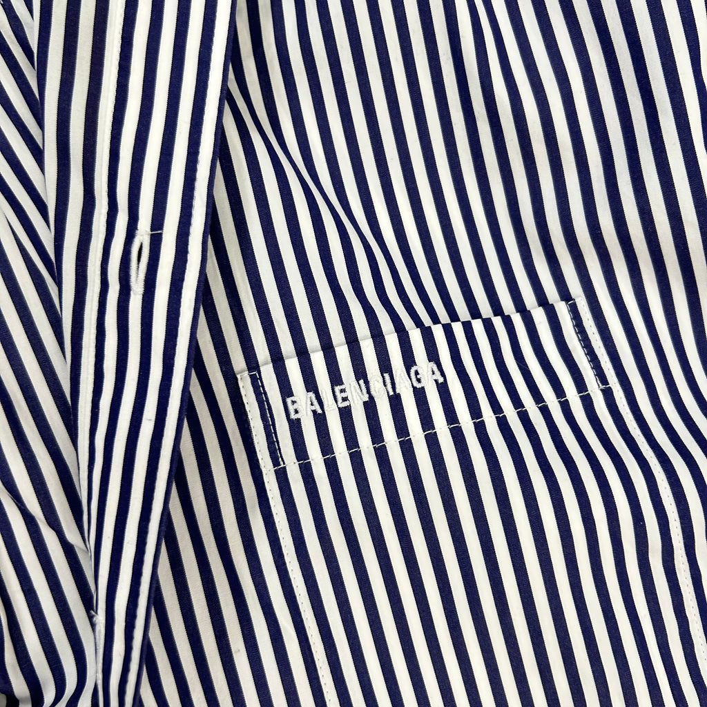Balenciaga Asymmetric Striped Shirt