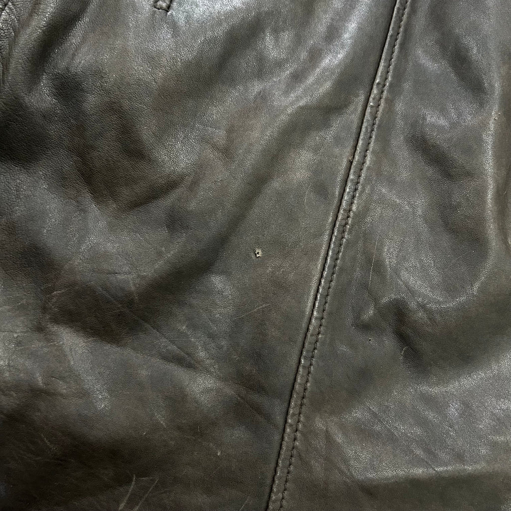 Jean Paul Gaultier 90's Vintage Brown Leather Trench Coat
