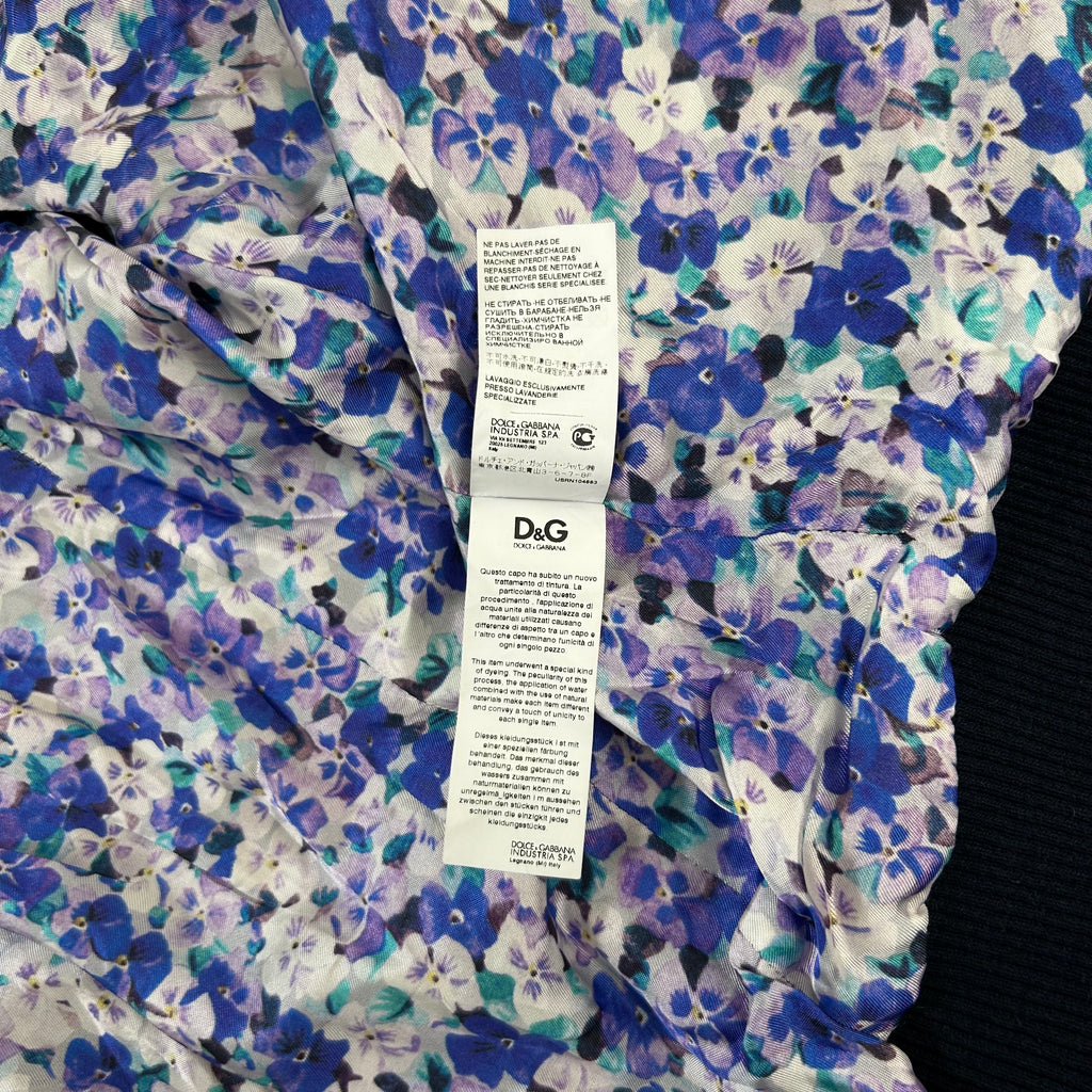 Dolce & Gabbana 2000´s Navy Suede Jacket