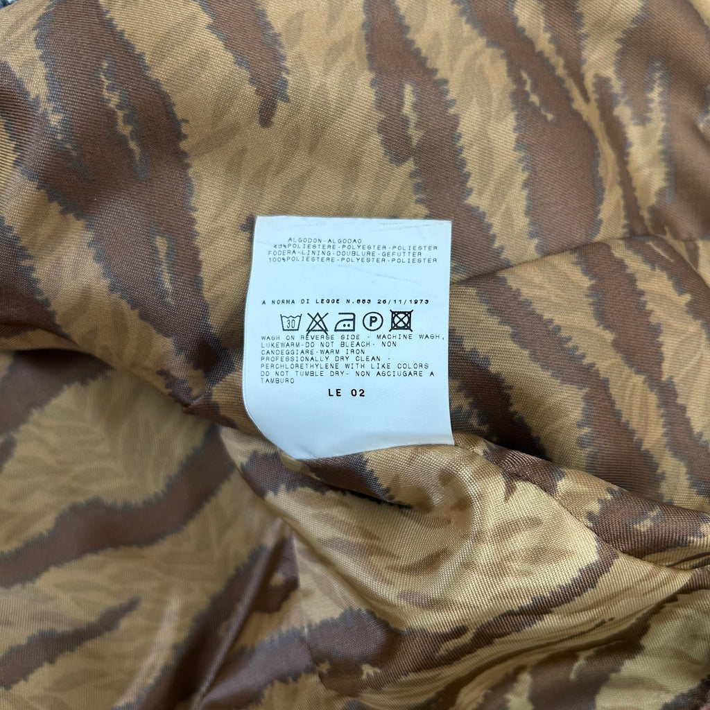 Dolce & Gabbana 2000's Tweed Dark Denim Contrast Jacket