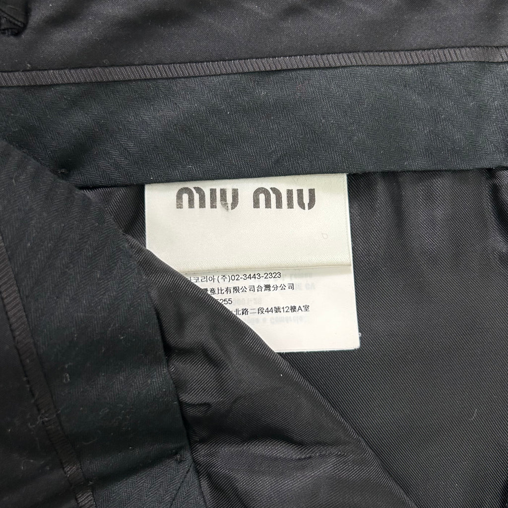 Miu Miu 3/4 Checkered Pants