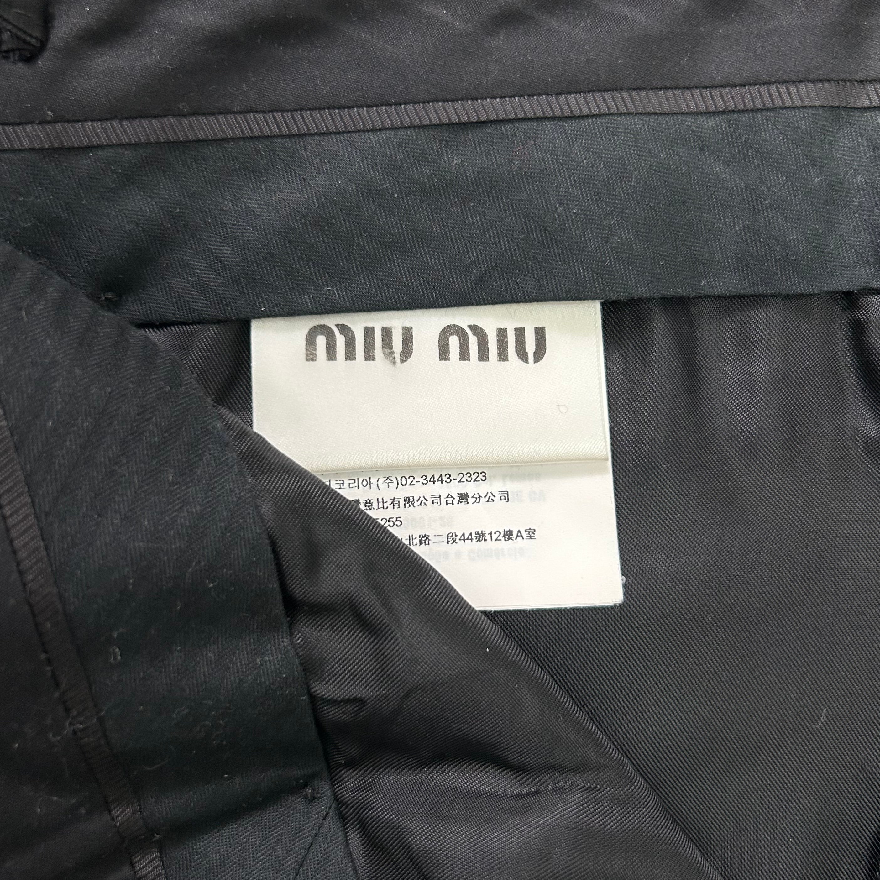 Miu Miu 3/4 Checkered Pants