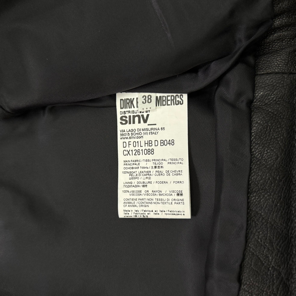 Dirk Bikkembergs Avant-Garde Black Leather Vest