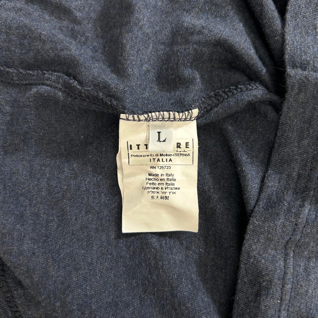 Balmain Graphic Navy Blue T-Shirt