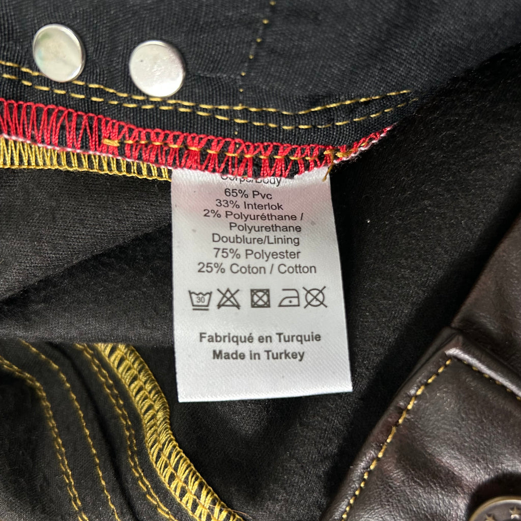 Y Project Brown Vegan Leather Pants