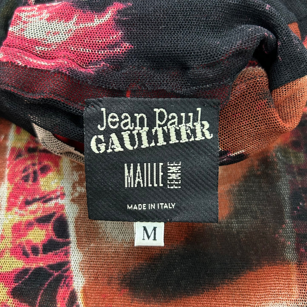 Jean Paul Gaultier "Pigalle" Paris Lights Mesh Graphic Longsleeve