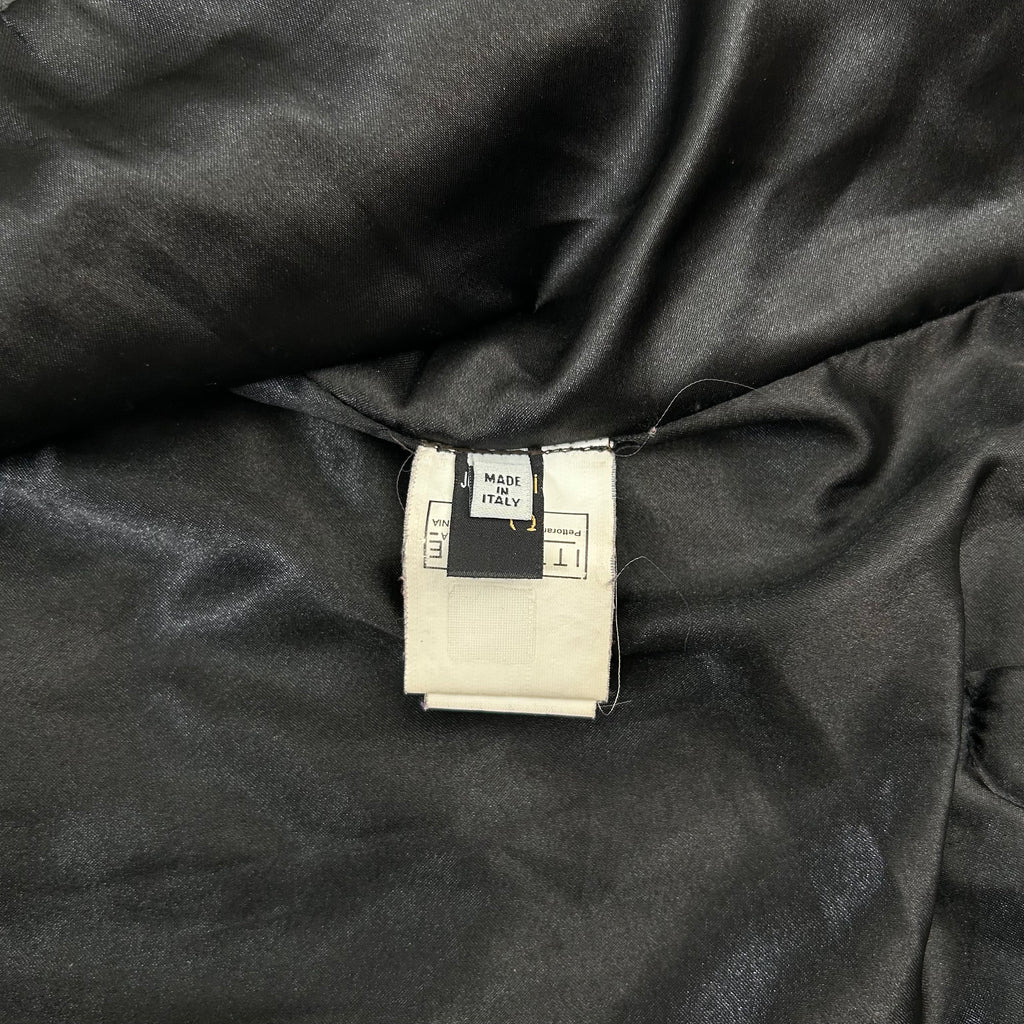 Just Cavalli Black Leather Biker Jacket