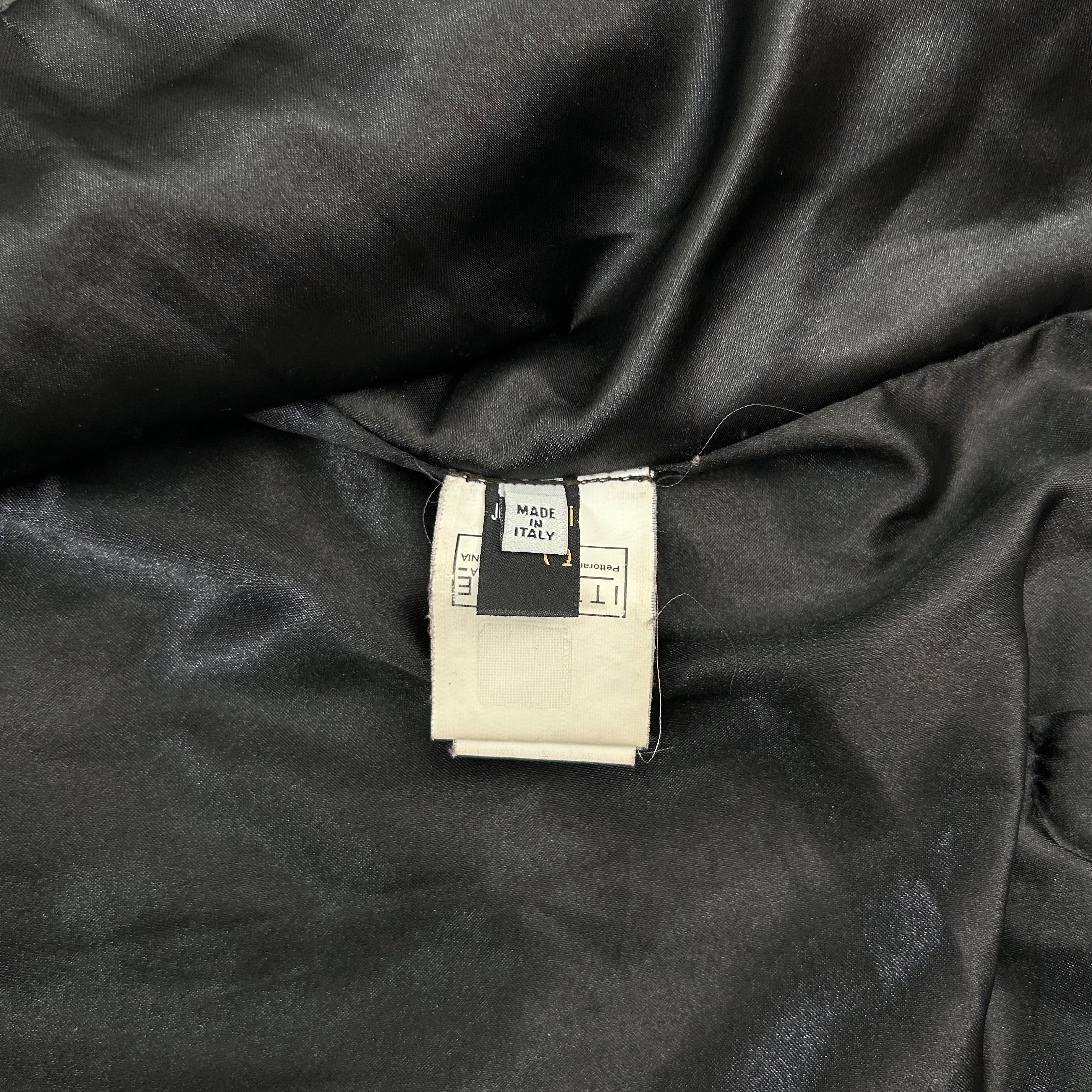 Just Cavalli Black Leather Biker Jacket