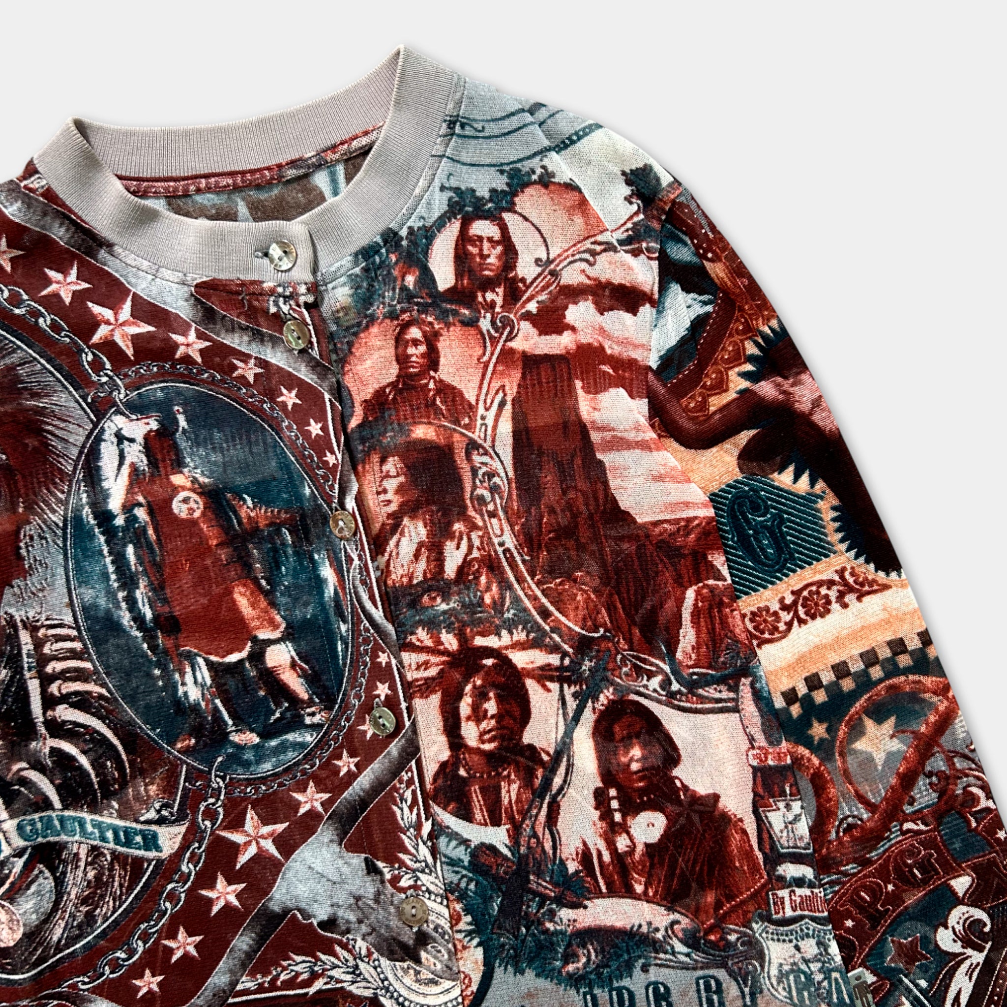 The image is a collage of various images featuring people and nature, including Native American imagery, wildlife, and other elements.