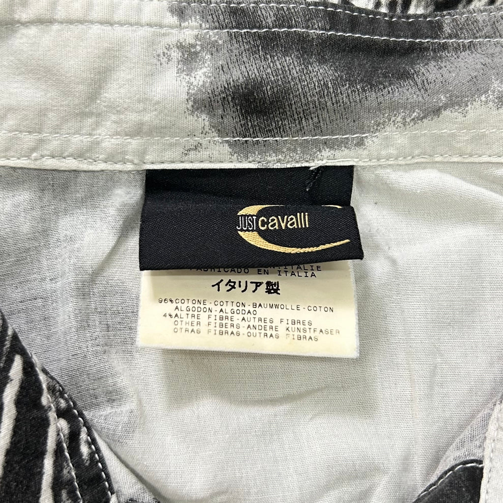 Just Cavalli SS05 Horses Graphic Print Short Sleeve Shirt