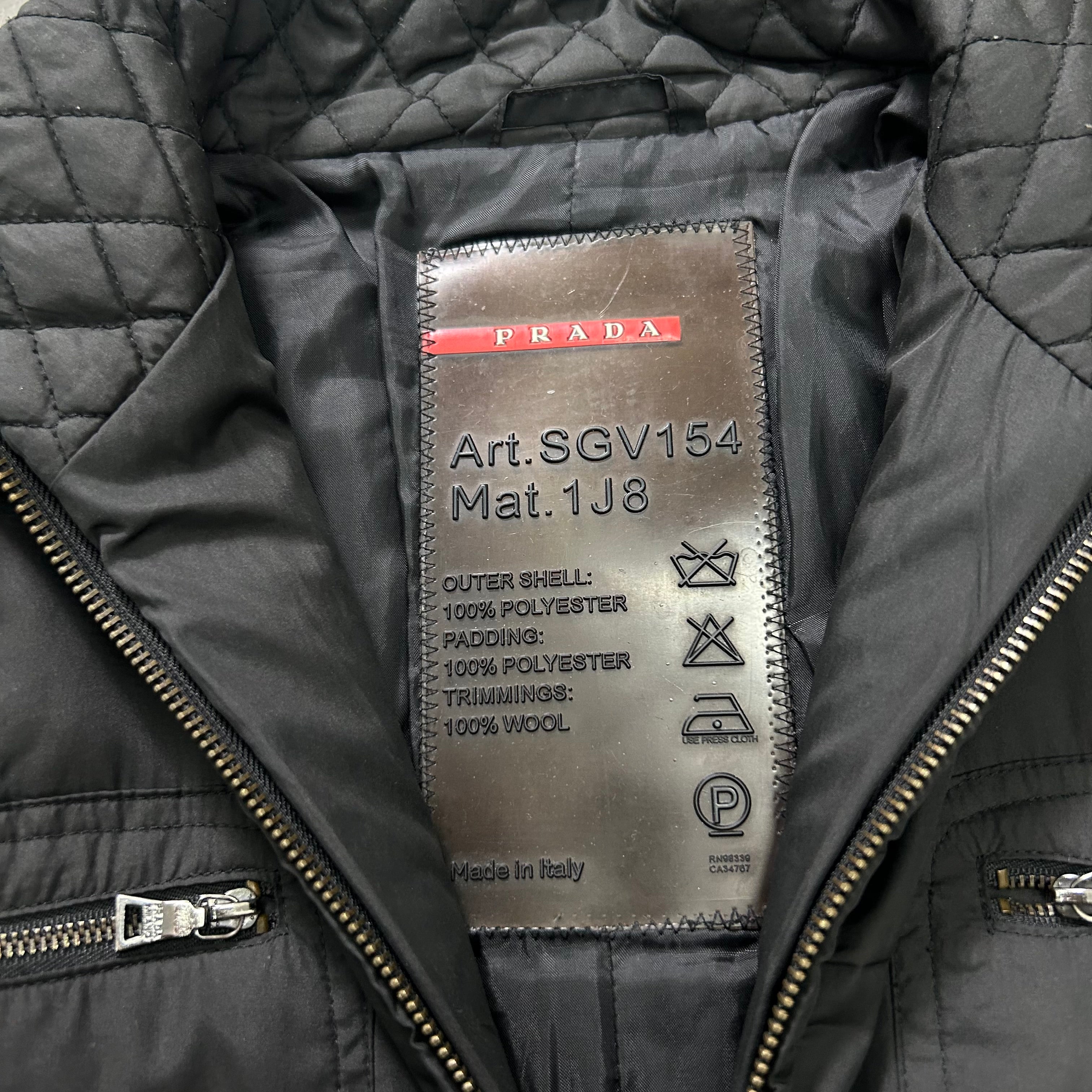 Prada Luna Rosa Black Padded Jacket