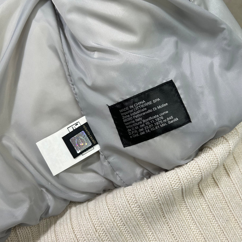 Just Cavalli 2000'S Silver Cropped Boxy Jacket