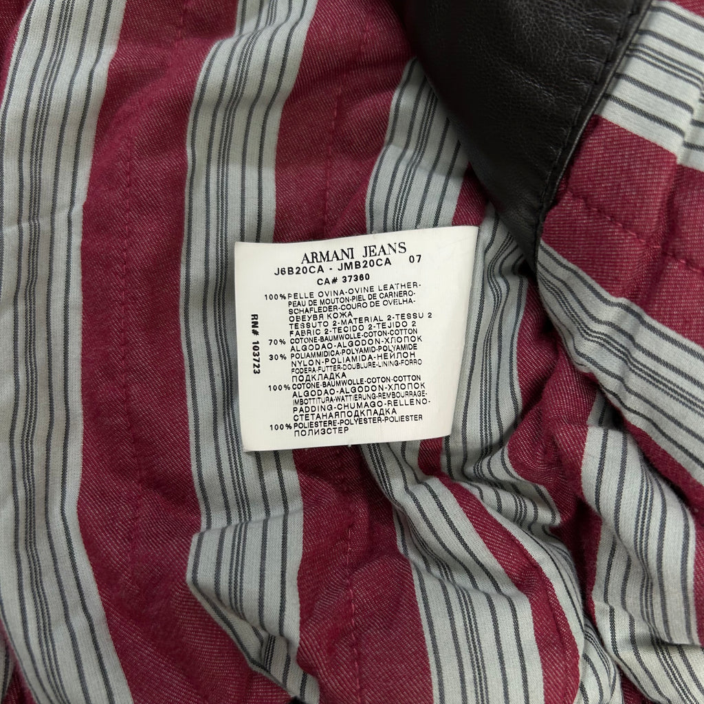 Armani Jeans Nylon Leather Cargo Jacket