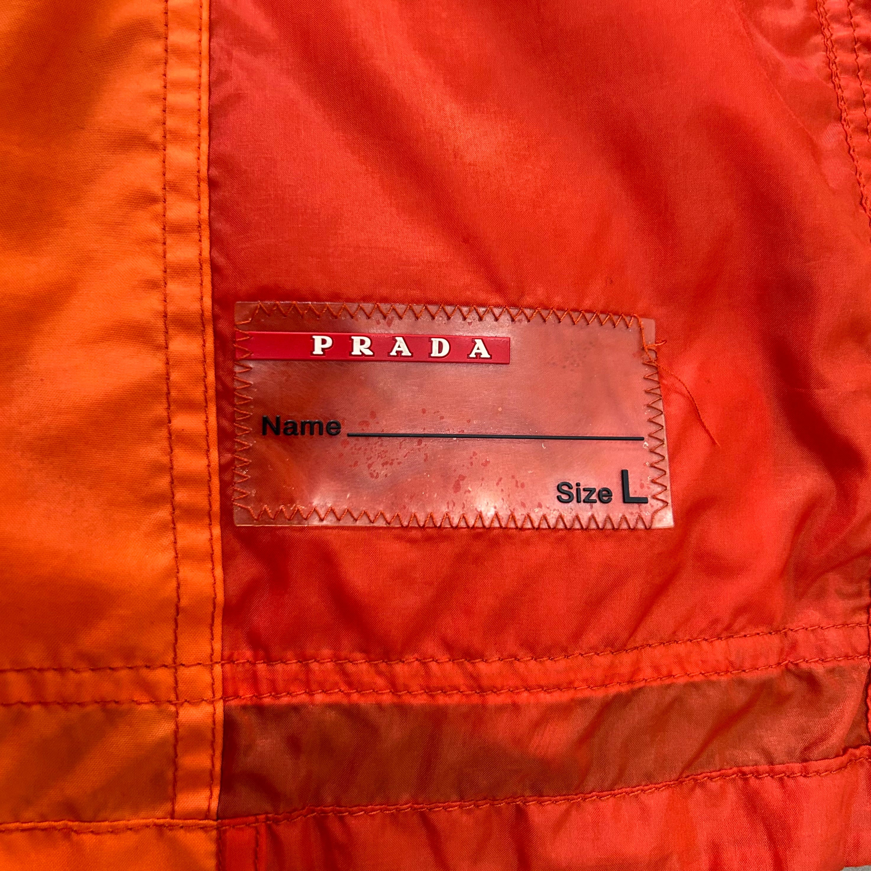 Prada Nylon Orange Light Jacket