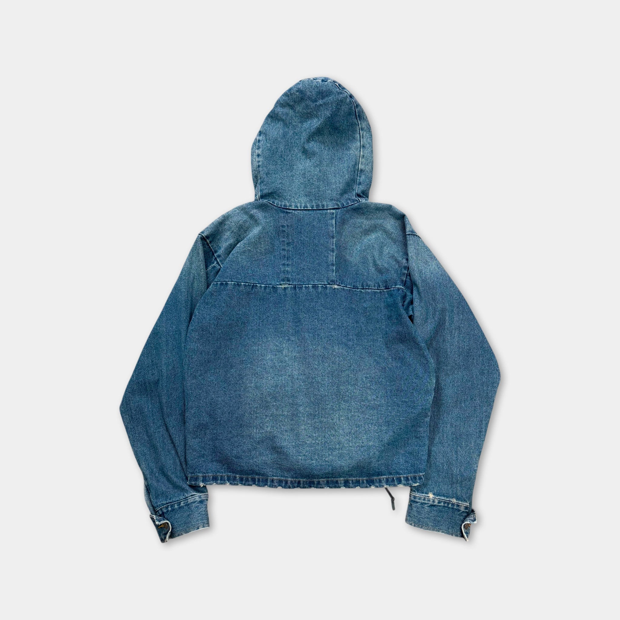 424 Wash Denim 2016 Hooded Parka Jacket
