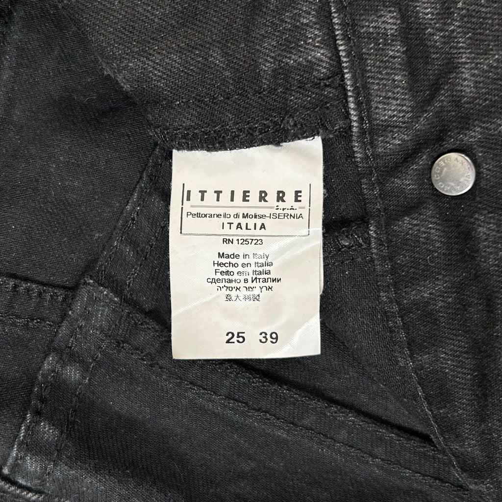 Pierre Balmain Biker Snakeskin Denim Pants