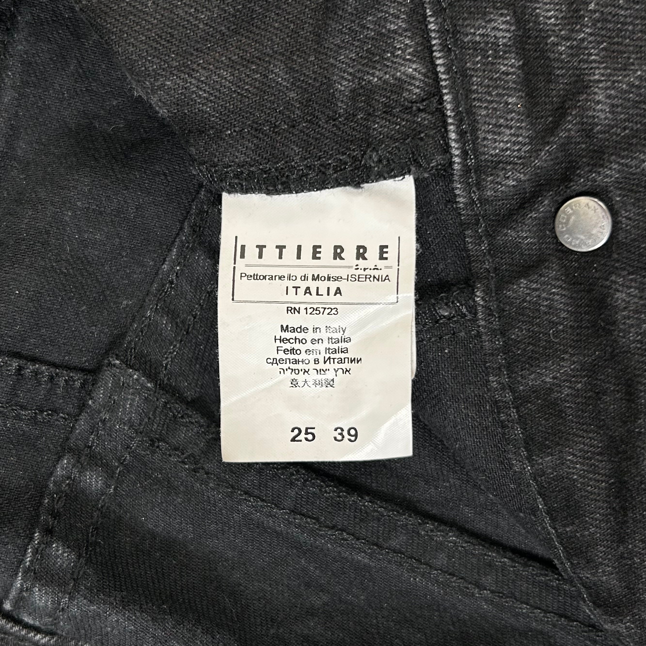 Pierre Balmain Biker Snakeskin Denim Pants