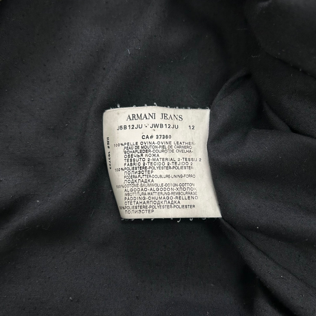 Armani Jeans Lambskin Leather Jacket