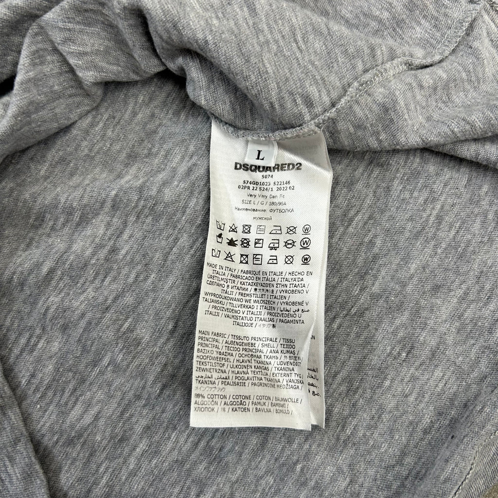 Dsquared2 2010s Graphic Grey T-Shirt