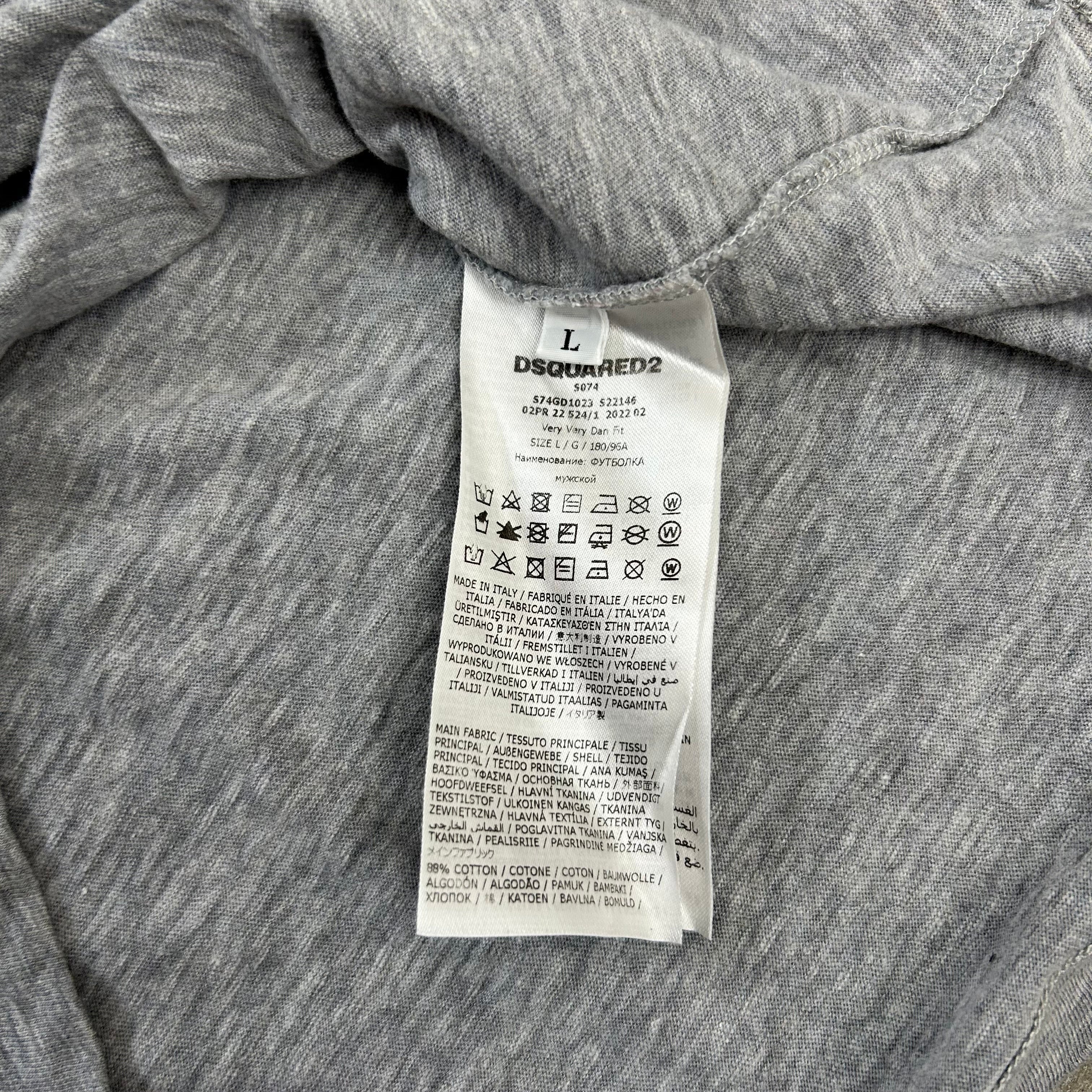 Dsquared2 2010s Graphic Grey T-Shirt